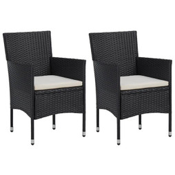 vidaXL 46179 - Chaises de jardin lot de 2 Résine tressée