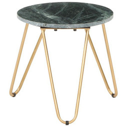 vidaXL 286444 - Table basse 40x40x40 cm Pierre véritable et texture marbre