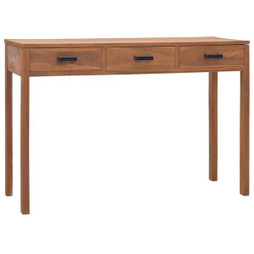 vidaXL 326134 - Bureau 110x40x75 cm Bois de teck solide