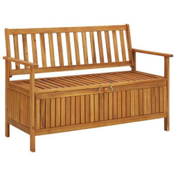 vidaXL 310279 - Banc de rangement de jardin 120 cm bois dacacia solide