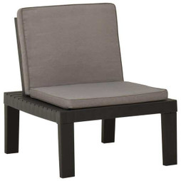 vidaXL 315847 - Chaise de salon de jardin avec coussin Plastique
