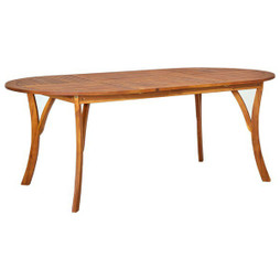 vidaXL 310624 - Table de jardin 201x100x75 cm Bois dacacia massif