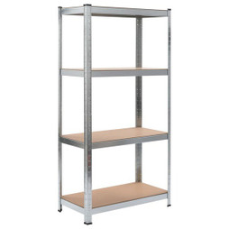 vidaXL 144266 - Storage Shelf 80x40x160 cm Steel and MDF