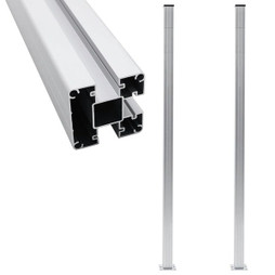 vidaXL 49076 - Poteaux de clôture 2 pcs Aluminium 185 cm