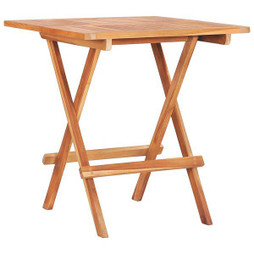 vidaXL 48996 - Table de bistro pliable 60x60x65 cm Bois de teck solide