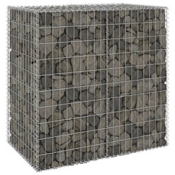 vidaXL 147813 - Mur en gabion avec couvercles Acier galvanisé 100x60x100 cm