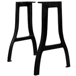 vidaXL 245420 - Pied de table de salle à manger 2 pcs Cadre en A Fonte