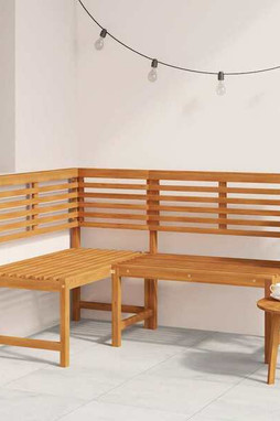 vidaXL 312422 - Banc dangle de jardin 140 cm Bois solide dacacia