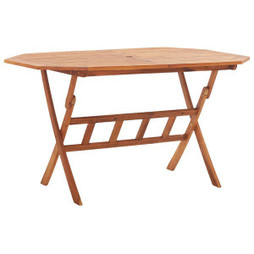 vidaXL 46657 - Table pliable de jardin 135 x 85 x 75 cm Bois dacacia massif