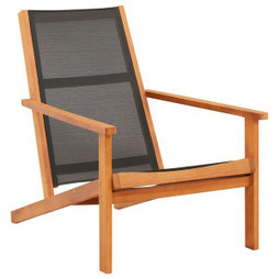 vidaXL 48699 - Chaise de jardin Bois deucalyptus solide et textilène
