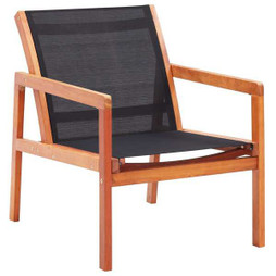 vidaXL 48701 - Chaise de jardin Bois deucalyptus solide et textilène
