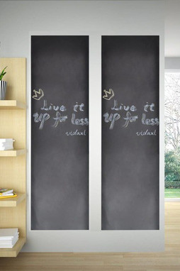 vidaXL 140897 - Tableau noir autocollant mural 0,45x2 m 2 rouleaux avec craies