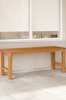 vidaXL 316626 - Banc de jardin 114 cm bois de teck solide