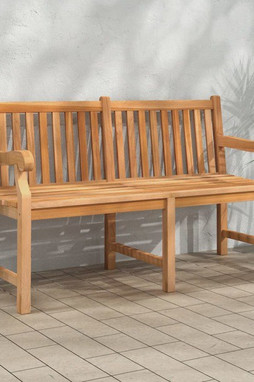 vidaXL 316639 - Banc de jardin 150 cm bois de teck massif