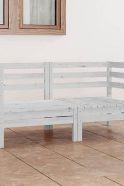 vidaXL 3082388 - Canapé à 2 places de jardin Bois de pin solide