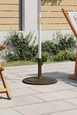 vidaXL 317771 - Socle de parasol Bronze 45x45x30 cm Fonte