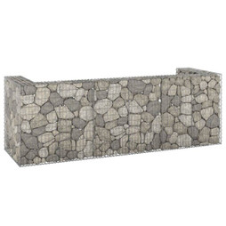 vidaXL 151301 - Mur en gabion pour poubelles Acier galvanisé 325x100x110 cm