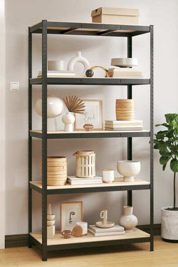 vidaXL 152886 - 5-Layer Storage Shelf Steel&Engineered Wood