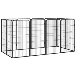 vidaXL 3115959 - Parc pour chien 12panneaux 50x100cm Acier enduit de poudre