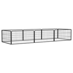 vidaXL 3115967 - Parc pour chien 8 panneaux 100x50cm Acier enduit de poudre