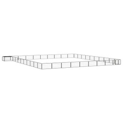 vidaXL 3115984 - Parc pour chien 40panneaux 100x50cm Acier enduit de poudre