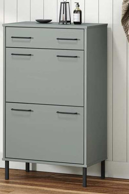 vidaXL 350983 - Étagère à chaussures et pieds en métal Bois de pin OSLO