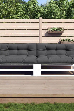 vidaXL 314573 - Coussins de palette lot de 5 anthracite tissu