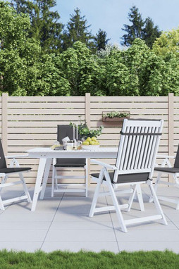 vidaXL 43178 - Coussins de chaise de jardin à dossier haut lot de 4 anthracite