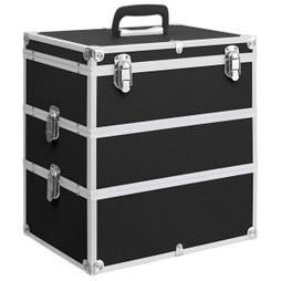 vidaXL 91840 - Mallette à maquillage 37x24x40 cm Aluminium