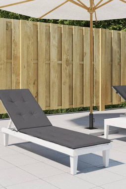 vidaXL 314173 - Coussin de chaise de terrasse anthracite (75+105)x50x4 cm