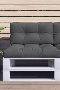 vidaXL 314448 - Coussin de palette anthracite 70x40x12 cm tissu