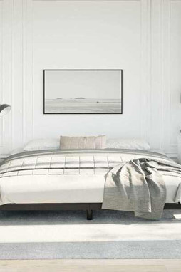 vidaXL 346936 - Cadre de lit noir 193x203 cm similicuir