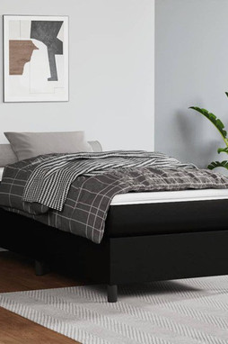 vidaXL 3121073 - Cadre de lit noir 100x203 cm similicuir