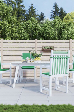 vidaXL 47557 - Coussins de chaise de jardin à dossier bas lot de 4 vert
