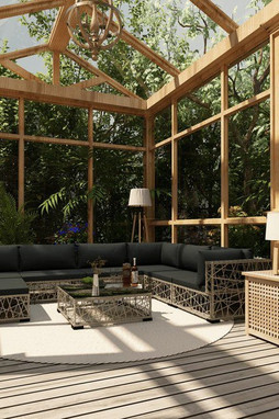 vidaXL 48301 - Salon de jardin avec coussins 8 pcs résine tressée gris