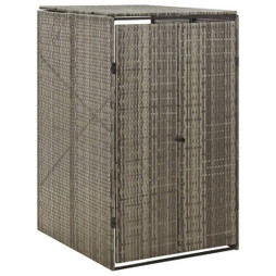 vidaXL 319864 - Abri pour poubelle 70x80x117 cm Résine tressée