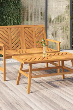 vidaXL 362235 - Ensemble de salon de jardin 2 pcs bois dacacia solide