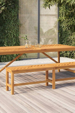 vidaXL 362242 - Table à manger de jardin 200x90x74 cm bois dacacia solide