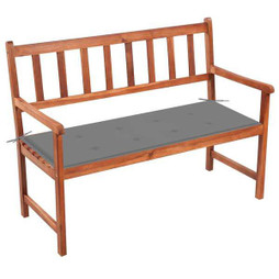 vidaXL 3063769 - Banc de jardin avec coussin 120 cm Bois dacacia massif
