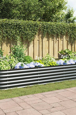 vidaXL 45527 - Lit surélevé de jardin 320x80x44 cm Acier galvanisé