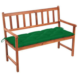 vidaXL 3063788 - Banc de jardin avec coussin 120 cm Bois dacacia massif