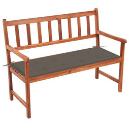 vidaXL 3063776 - Banc de jardin avec coussin 120 cm Bois dacacia massif
