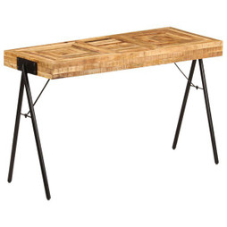 vidaXL 246338 - Table à écrire Bois de manguier massif 118 x 50 x 75 cm