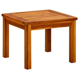 vidaXL 316394 - Table basse de jardin 45x45x36 cm Bois solide dacacia