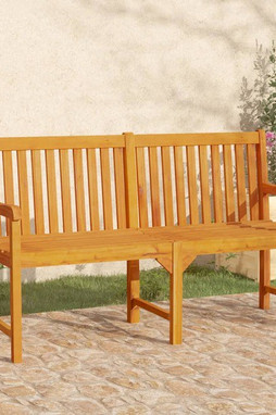 vidaXL 316611 - Banc de jardin 150 cm Bois solide dacacia