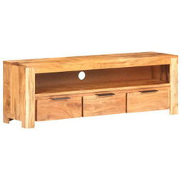 vidaXL 320207 - Meuble TV 119x30x41 cm Bois dacacia massif