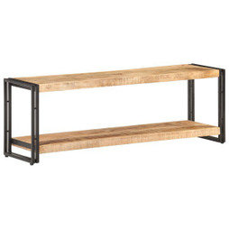 vidaXL 320679 - Meuble TV 120x30x40 cm Bois de manguier brut