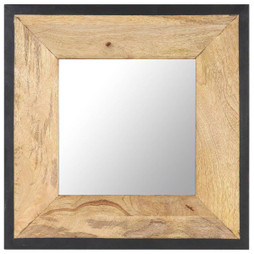 vidaXL 321629 - Mirror 50x50 cm Solid Mango Wood