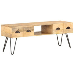 vidaXL 321790 - Meuble TV 120x35x45 cm Bois solide de manguier