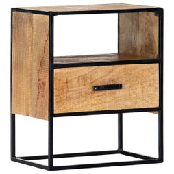 vidaXL 247740 - Table de chevet 40x30x50 cm Bois de manguier massif